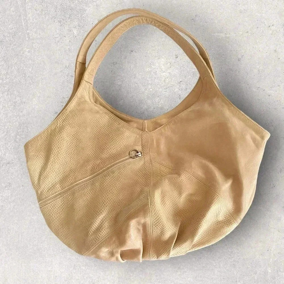 Free People BOLU leather Bag Tan Large - Picture 1 of 14